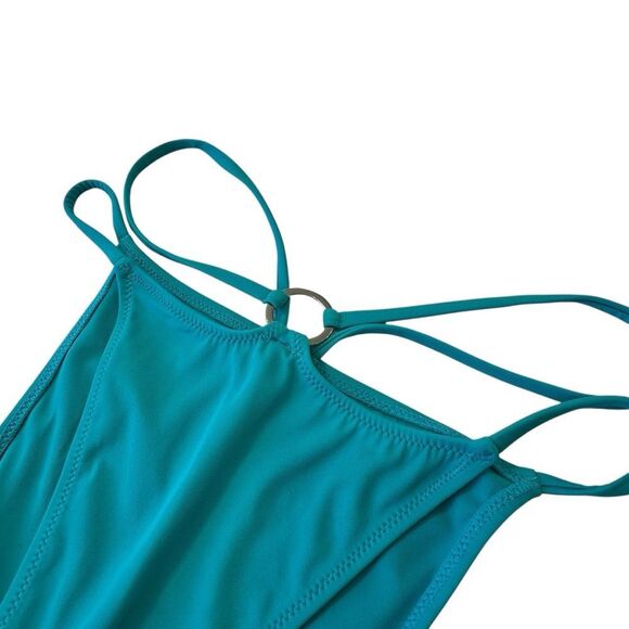 Storm Reid x Pacsun Blue One Shoulder Strappy Ring Bikini Size S Sexy - Picture 5 of 10